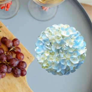 Dessous-de-verre En Papier Pétales de Fleur d'Hydrange Bleu Floral