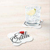 Dessous-de-verre En Papier Petite pomme Evil Queen (En situation)