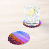 Dessous-de-verre En Papier Photo artistique Fleurs de soleil (En situation)