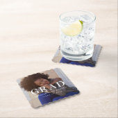 Dessous-de-verre En Papier Photo et nom de l'étudiant (En situation)