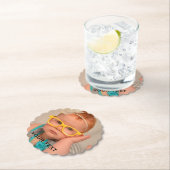 Dessous-de-verre En Papier Photo Famille de bébé mignonne  (En situation)