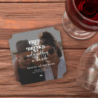 Photo moderne sans boissons mariage enregistrer la