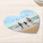 Dessous-de-verre En Papier Photo personnalisée Dessous de verre de papier tex<br><div class="desc">Photo et texte personnalisés - Unique votre propre design - Famille personnalisée / Amis ou Cadeau personnel - Ajouter votre texte et photo - Redimensionner et déplacer ou ajouter des éléments - image / texte avec outil de personnalisation ! Profitez - Soyez heureux :)</div>