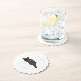 Dessous-de-verre En Papier Pierre de support pour amateur de Bouledogue Franç