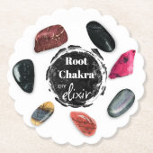 Dessous-de-verre En Papier *~* Pierres Racine Chakra Elixir AP64 (Devant)