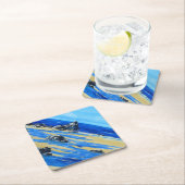 Dessous-de-verre En Papier Plage (En situation)