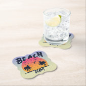 Dessous-de-verre En Papier Plage/littoral/tropical/hawaïen (En situation)