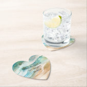 Dessous-de-verre En Papier Plage Océan (En situation)