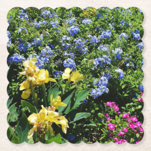 Dessous-de-verre En Papier Plaque de papier du jardin d'été