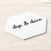 Dessous-de-verre En Papier Plongée et plongée (Incliné)