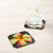 Dessous-de-verre En Papier Plumeria rubra (En situation)