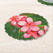 Dessous-de-verre En Papier Plumerias (Incliné)