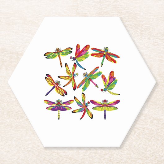 Dessous-de-verre En Papier plus grand libellule (Devant)