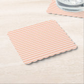 Dessous-de-verre En Papier Poche et bandes blanches (Incliné)