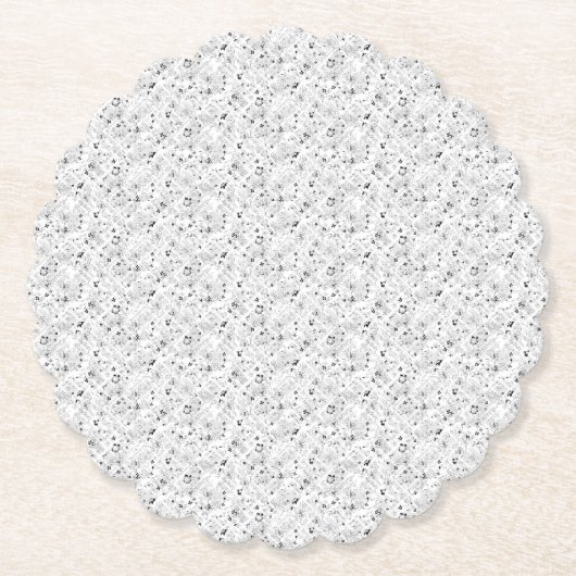 Dessous-de-verre En Papier point Conception Neuf (Devant)