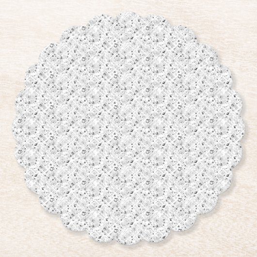 Dessous-de-verre En Papier point Design Neuf (Devant)