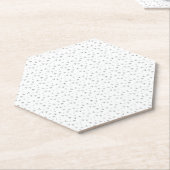 Dessous-de-verre En Papier Point, Nickel Gris (Incliné)