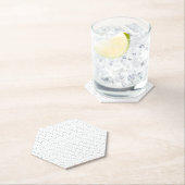 Dessous-de-verre En Papier Point, Nickel Gris (En situation)