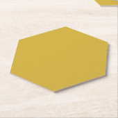 Dessous-de-verre En Papier Pointe hexagonale dorée (Incliné)