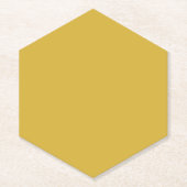 Dessous-de-verre En Papier Pointe hexagonale dorée (Devant)