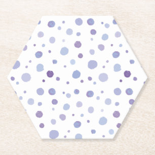 Dessous-de-verre En Papier points de polka peints à la main