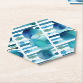 Dessous-de-verre En Papier Points et bandes 7 (Incliné)