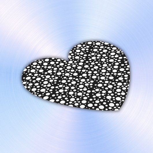 Dessous-de-verre En Papier Pois blancs sur noir |