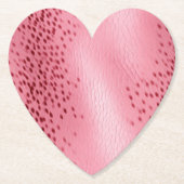 Dessous-de-verre En Papier Poster de animal léopard rose (Devant)