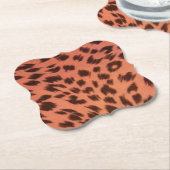 DESSOUS-DE-VERRE EN PAPIER POSTER DE ANIMAL ROSE (Incliné)