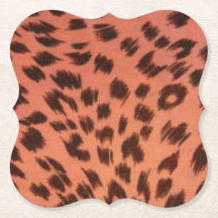 DESSOUS-DE-VERRE EN PAPIER POSTER DE ANIMAL ROSE
