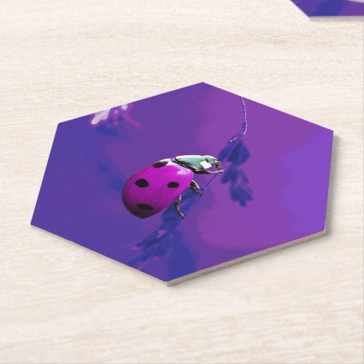 Dessous-de-verre En Papier Poupée Ladybug (Incliné)