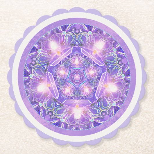 Dessous-de-verre En Papier Pourpre W1 (Devant)