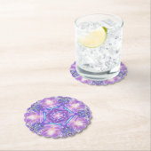 Dessous-de-verre En Papier Pourpre W1 (En situation)