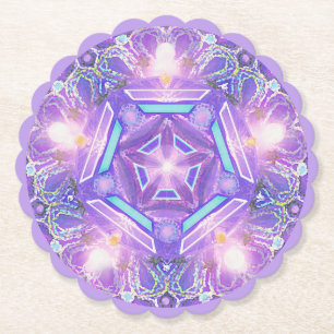 Dessous-de-verre En Papier Pourpre W1