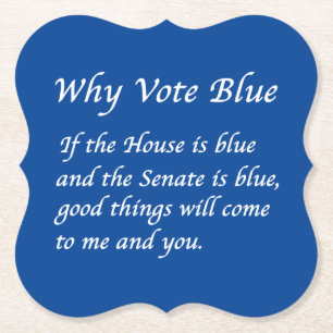 Dessous-de-verre En Papier Pourquoi voter bleu en 2024