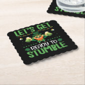 Dessous-de-verre En Papier Préparons-nous à trébucher (Incliné)