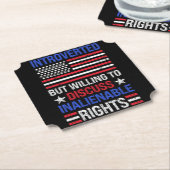 Dessous-de-verre En Papier Présenté (Incliné)