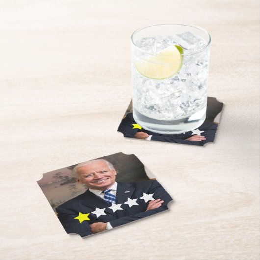 Dessous-de-verre En Papier Président Joe Biden Approbation (En situation)