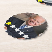 Dessous-de-verre En Papier Président Joe Biden Approbation (Incliné)