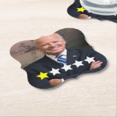 Dessous-de-verre En Papier Président Joe Biden Approbation (Incliné)