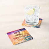 Dessous-de-verre En Papier Prière fragile de la vie (En situation)