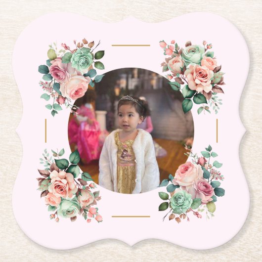 Dessous-de-verre En Papier Princess Garden Tea Party (Devant)