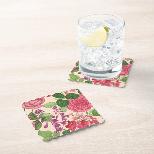 Dessous-de-verre En Papier printemps (En situation)