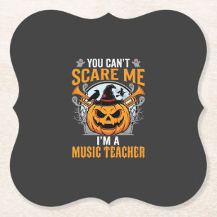 Dessous-de-verre En Papier Professeur de musique d'Halloween Graphique de cit