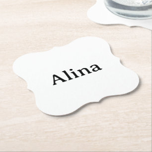Dessous-de-verre En Papier Promotion de la marque 4" x 4" Support