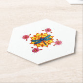 Dessous-de-verre En Papier Psychedelic Sacred Geometry Mandala Insect Nature (Incliné)