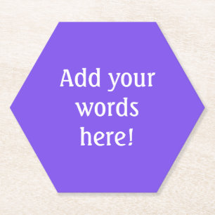 Dessous-de-verre En Papier Purple personnalisé