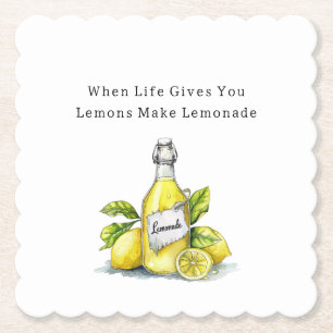 Dessous-de-verre En Papier Quand la vie vous donne des citrons, faites de la 