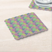 Dessous-de-verre En Papier Rainbow Zigzags (Incliné)