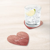 Dessous-de-verre En Papier Red Hearts Ombre (En situation)